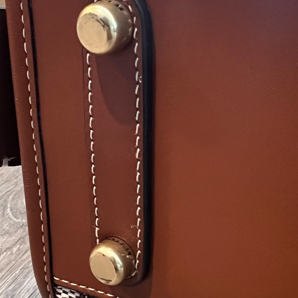 COACH Rogue Bag 25 in Signature Textile Jacquard Brown - Picture 8 of 16
